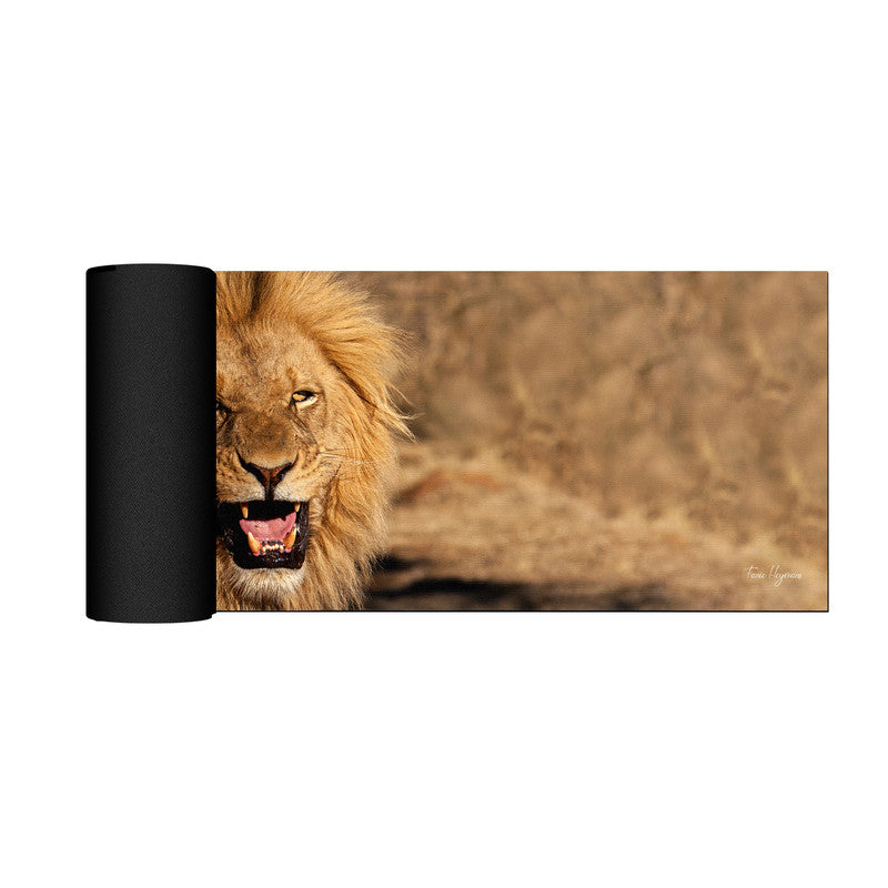 Male Lion Large Desk Pad By Fanie Heymans