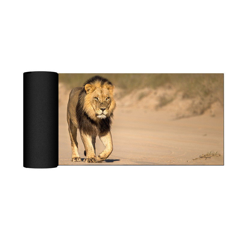 Male Lion Left Desk Pad by Fanie Heymans
