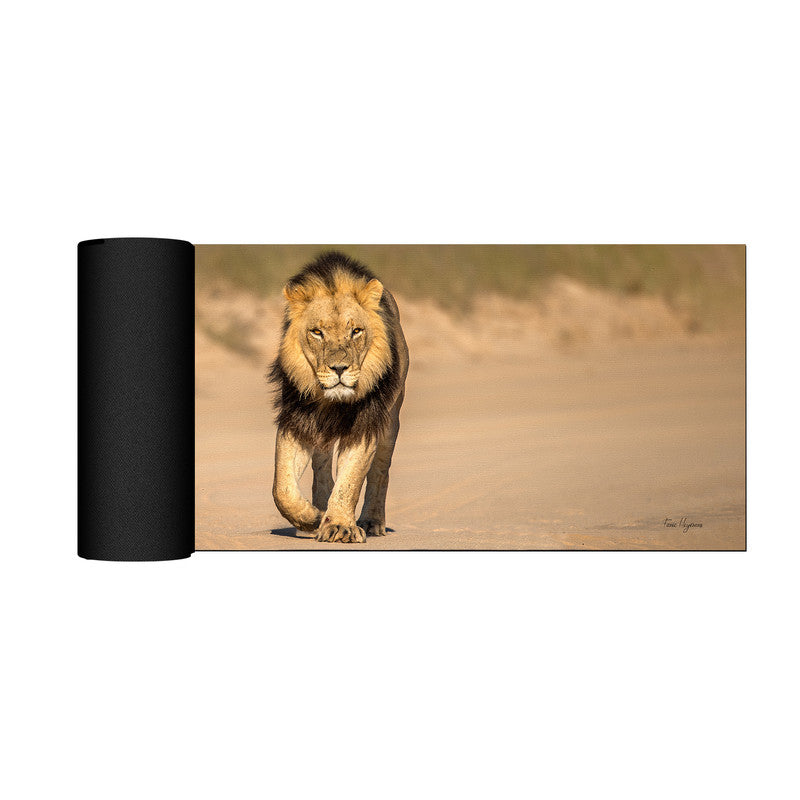 Male Lion Middle Desk Pad by Fanie Heymans