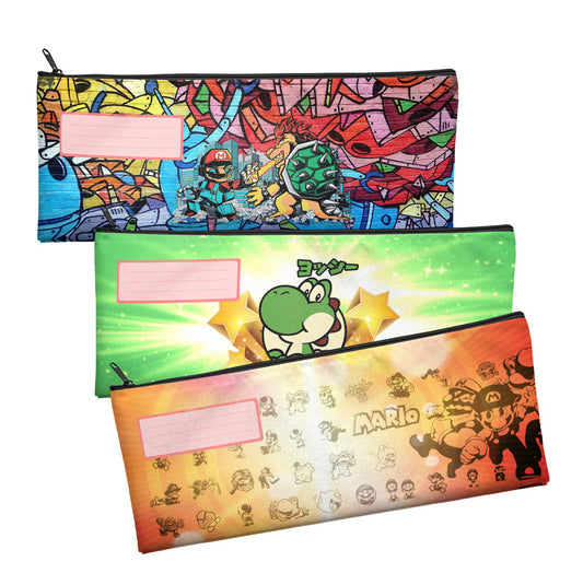 Zip & Go Mario Bash Pencil Bags Set of 3