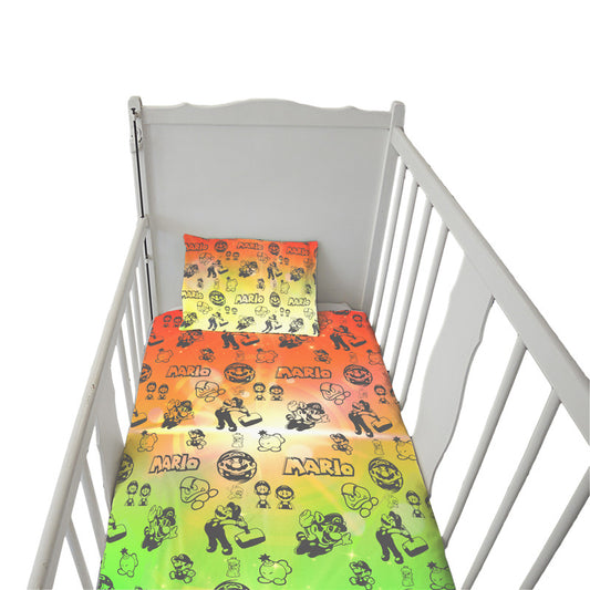 Mario Red And Green Cot Set