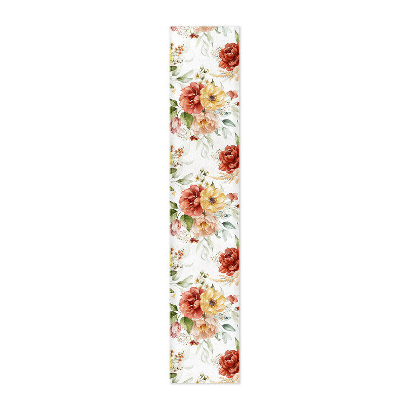 Maroon Tone Flowers Table Runner by Mark van Vuuren