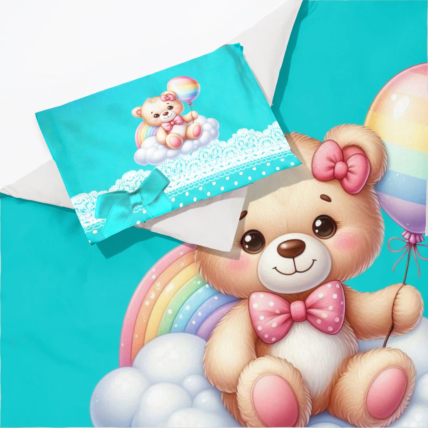 Marshmallow Bear Cot Set