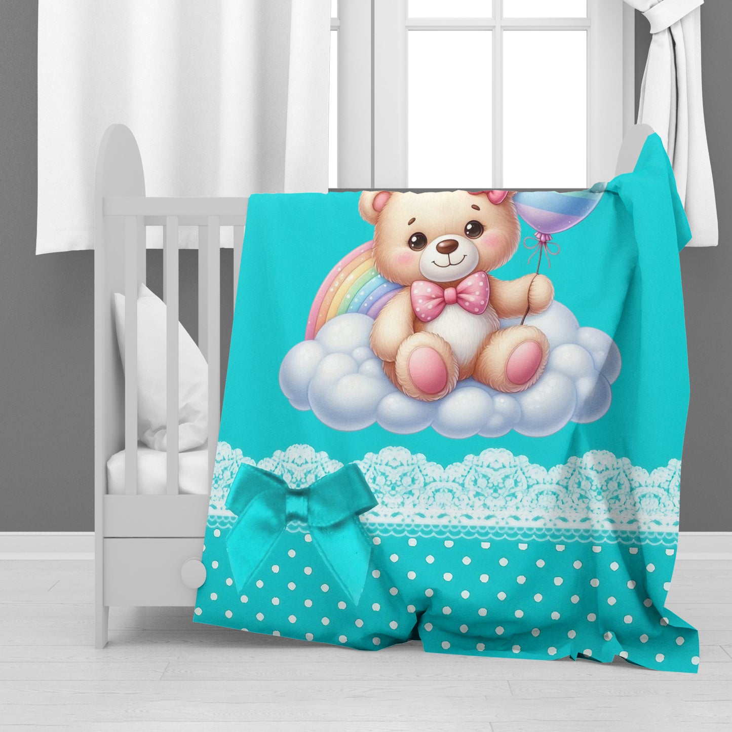 Marshmallow Bear Minky Blanket