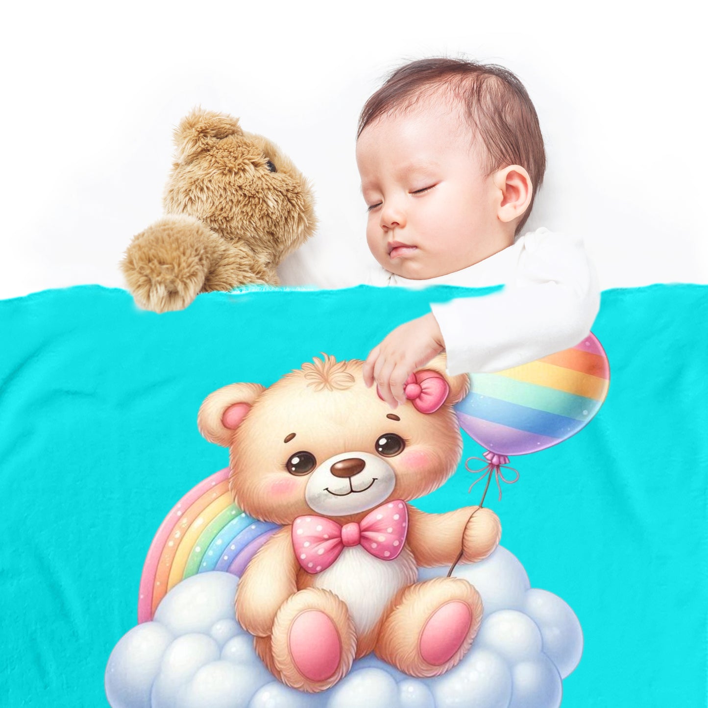 Marshmallow Bear Minky Blanket