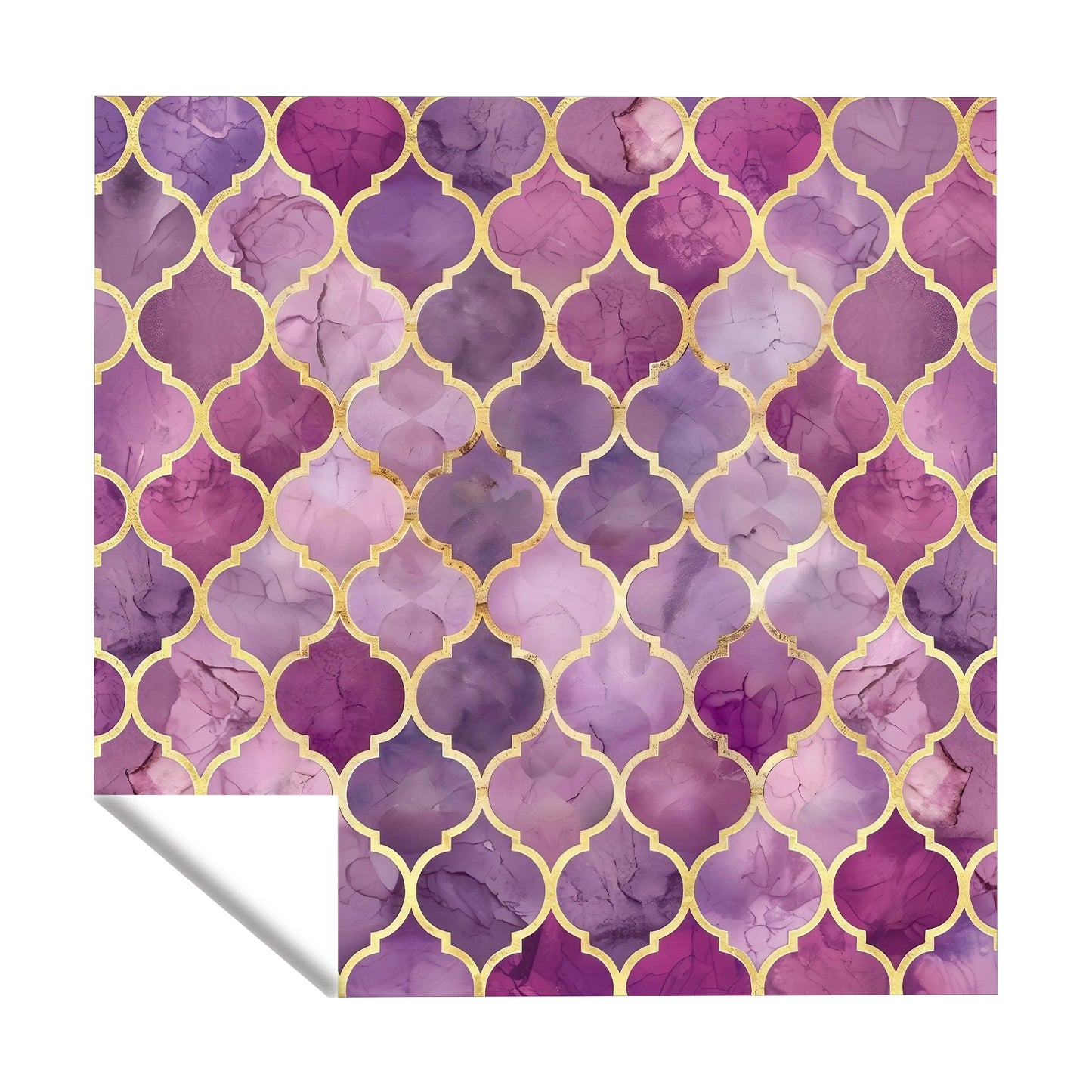 Mauve Urns Square Tablecloth