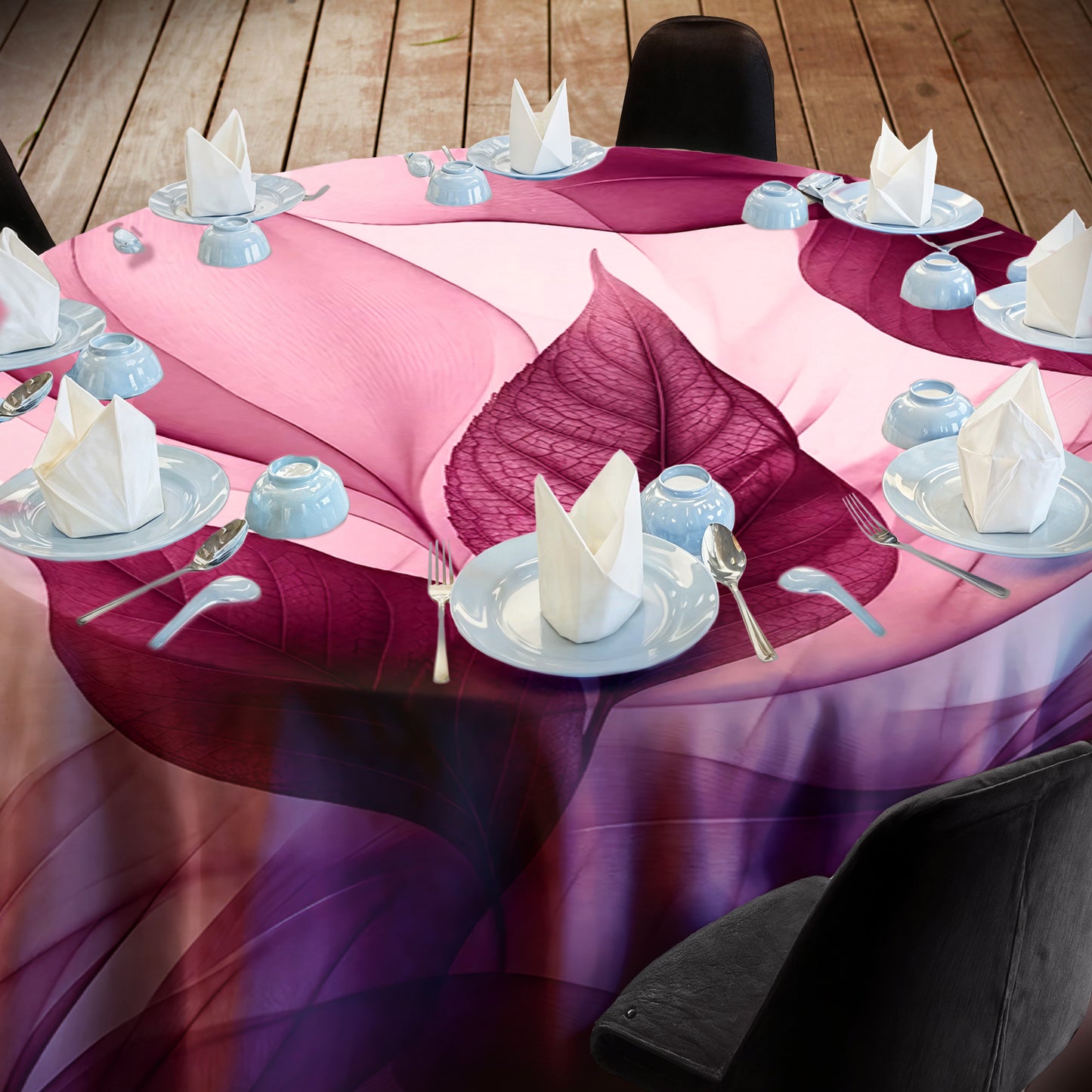Mauve on Silk 2,3m Round Tablecloth