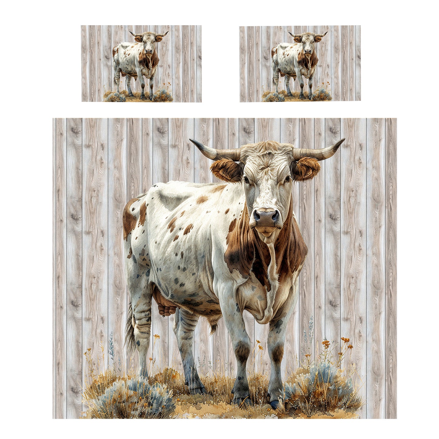 Meadowbrook Cow Duvet Cover Set by Mark van Vuuren
