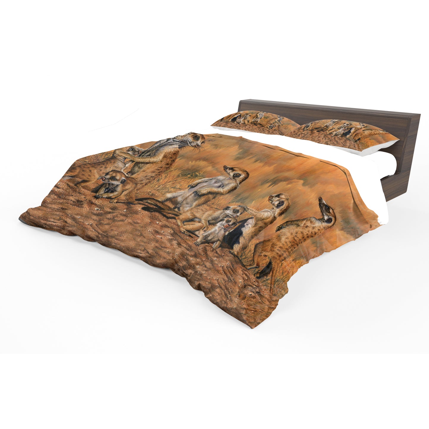 Meerkats Duvet Cover Set by Delene Lambert