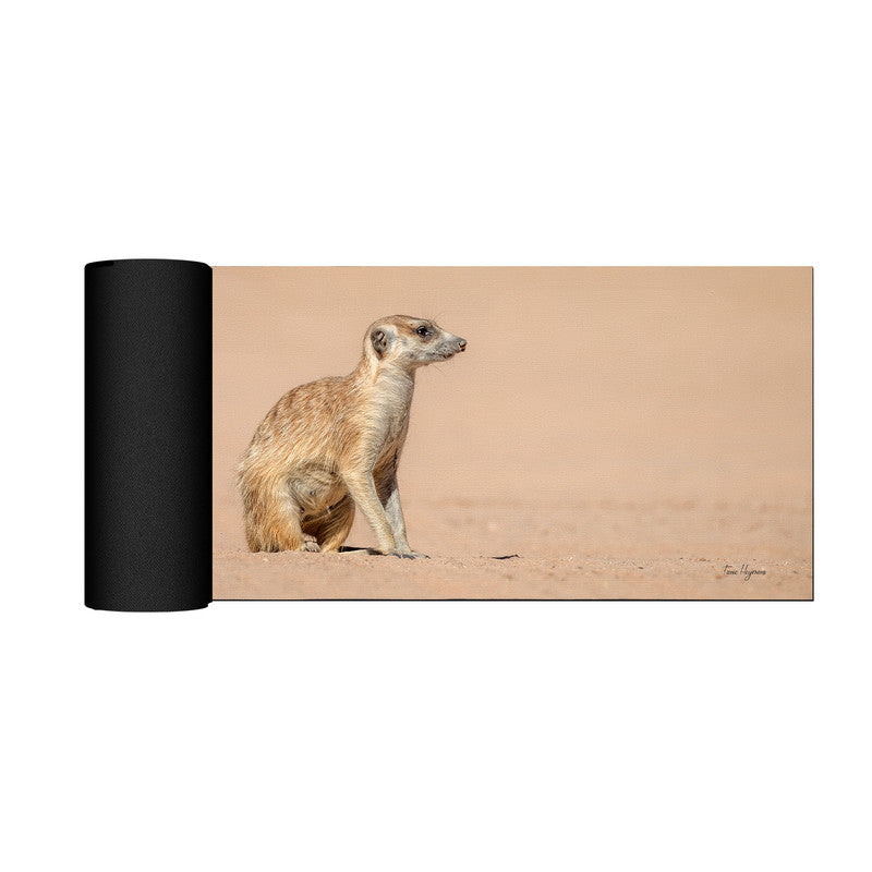 Meerkat Female Left Desk Pad by Fanie Heymans