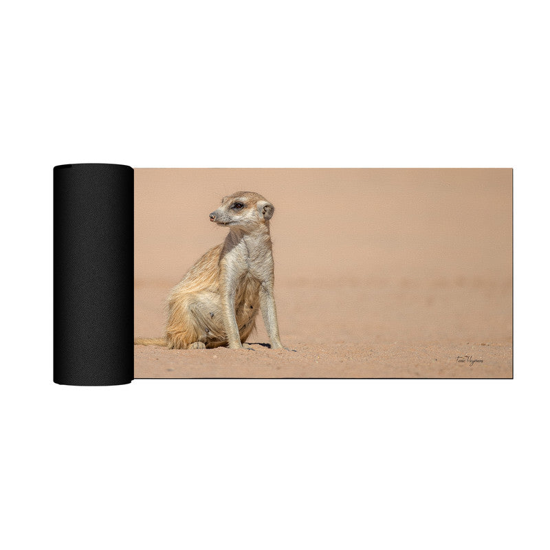 Meerkat Portrait Right Desk Pad by Fanie Heymans