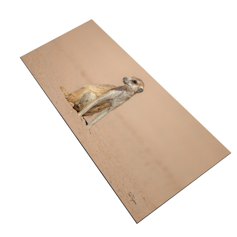 Meerkat Portrait Right Desk Pad by Fanie Heymans