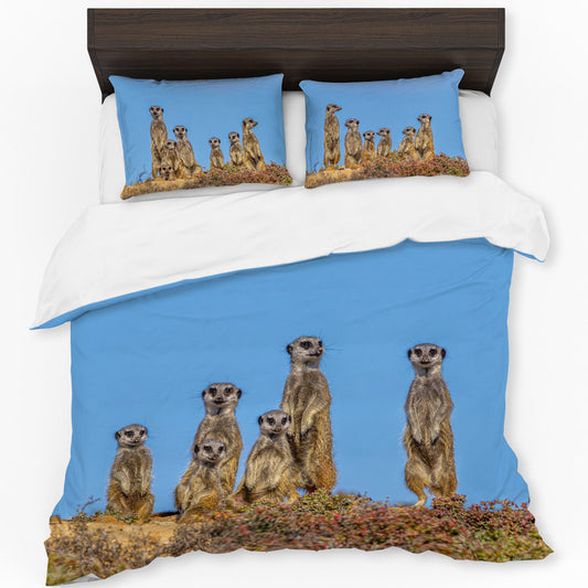 Meerkat Stare Duvet Cover Set by Fanie Heymans