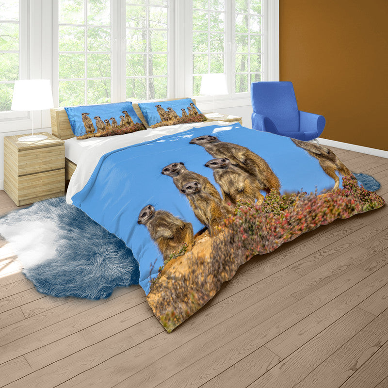 Meerkat Stare Duvet Cover Set by Fanie Heymans
