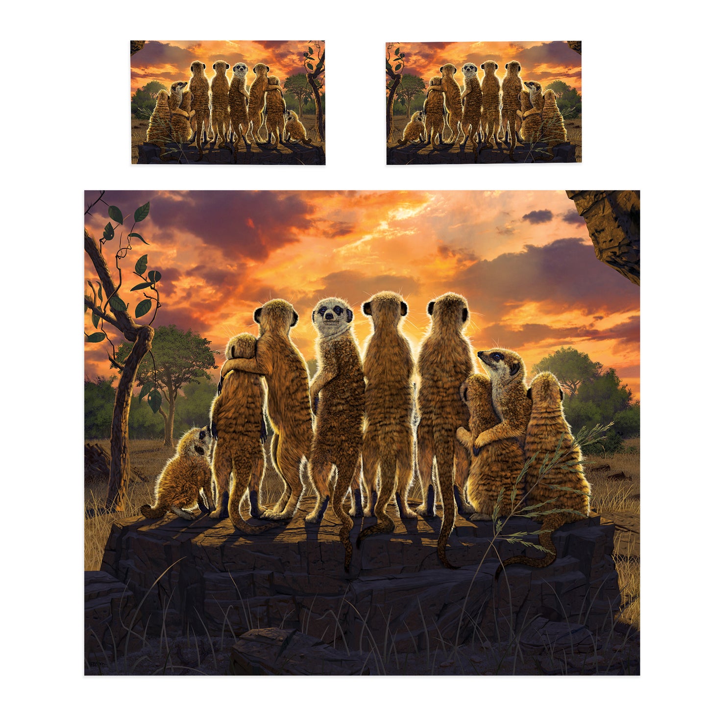 Meerkats Duvet Cover Set By Vincent Hie