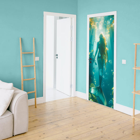 Mermaid Door Decoupage