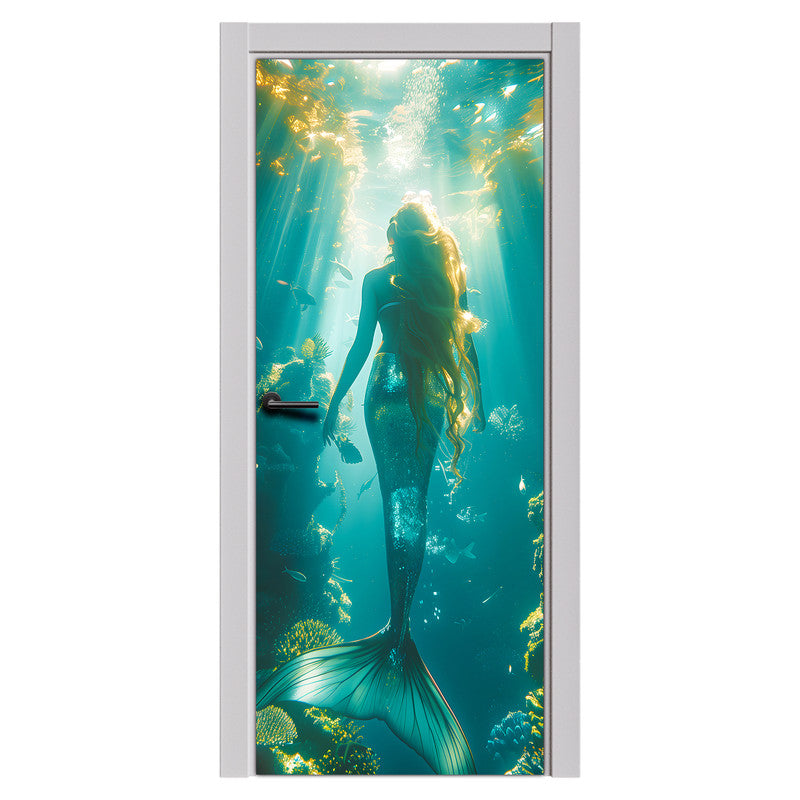 Mermaid Door Decoupage