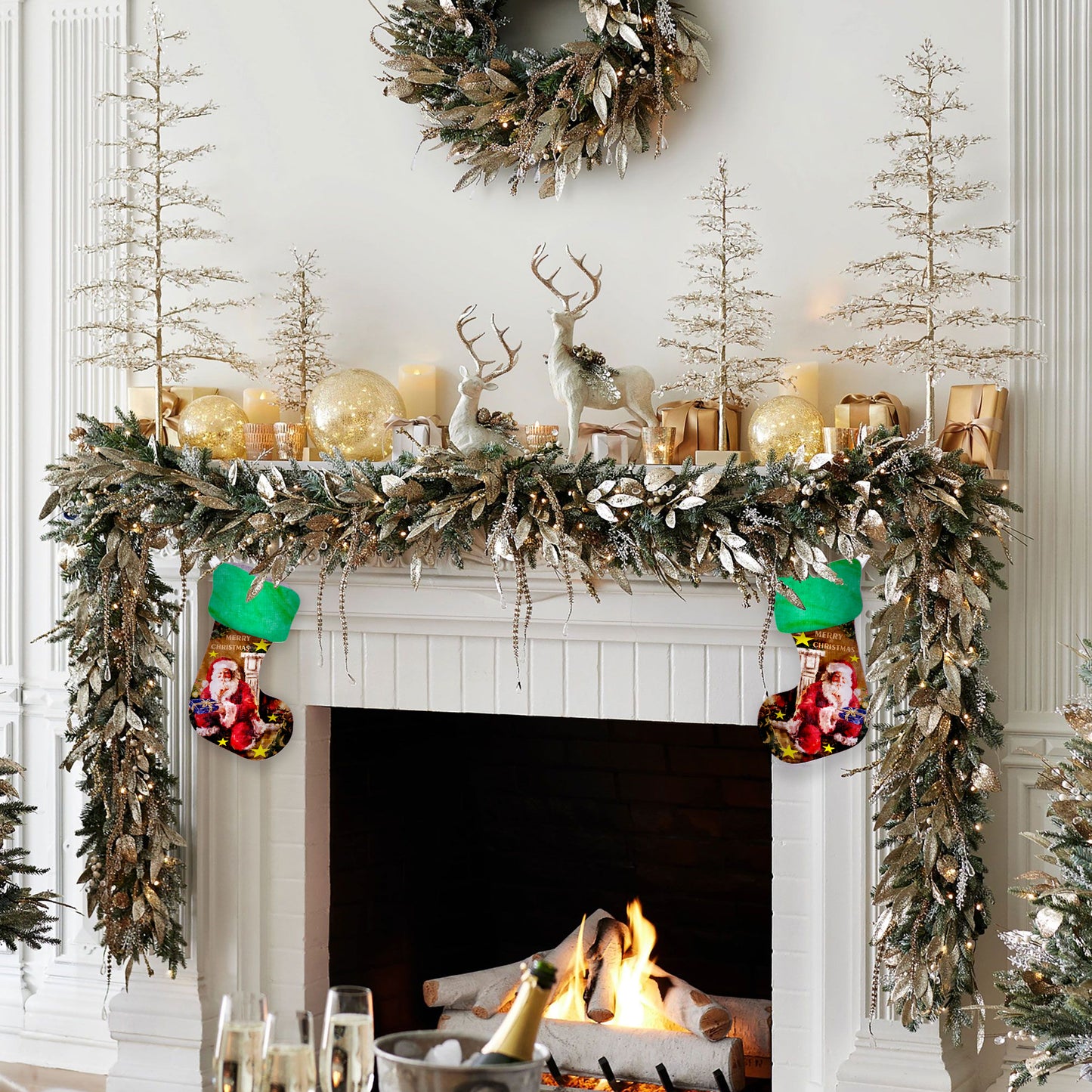 Merry Christmas Santa Quiet Christmas Gift Stockings