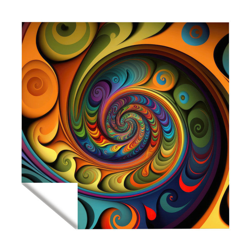 Mesmerizing Spiral Square Tablecloth