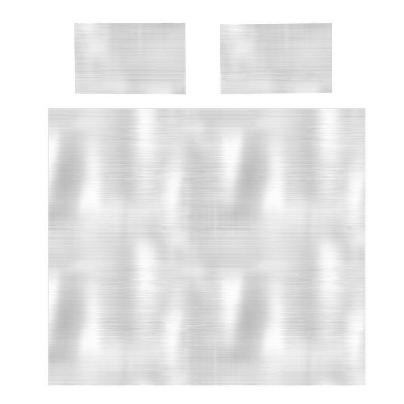 Metallic Silver Duvet Cover Set