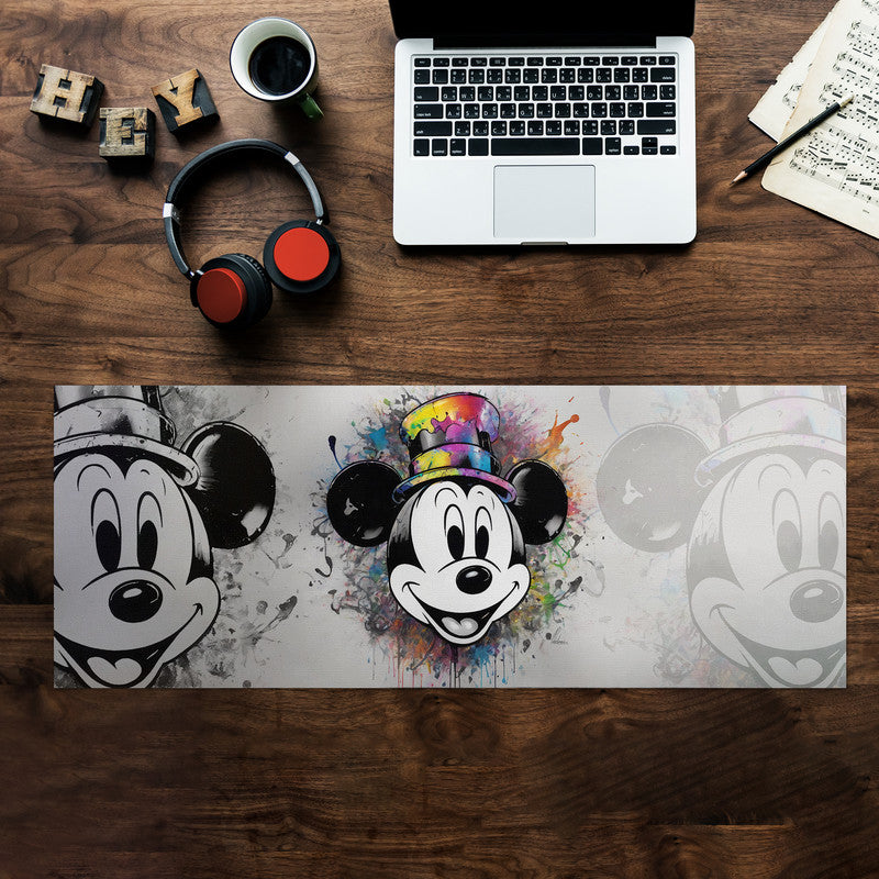 Mickey Splash Steamboat Willie Large Desk Pad By Nathan Pieterse