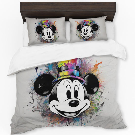 Mickey Splash Steamboat Willie By Nathan Pieterse Duvet Cover Set