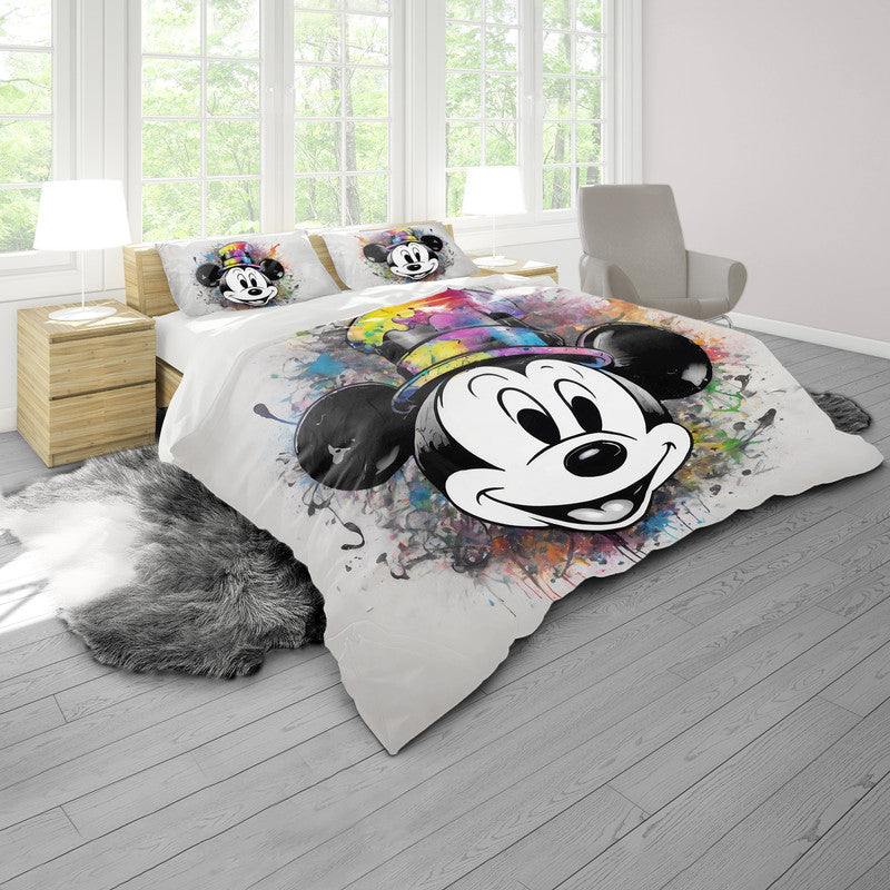 Mickey Splash Steamboat Willie By Nathan Pieterse Duvet Cover Set