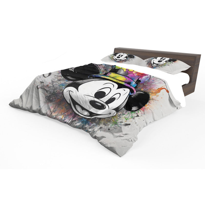 Mickey Splash Steamboat Willie By Nathan Pieterse Duvet Cover Set