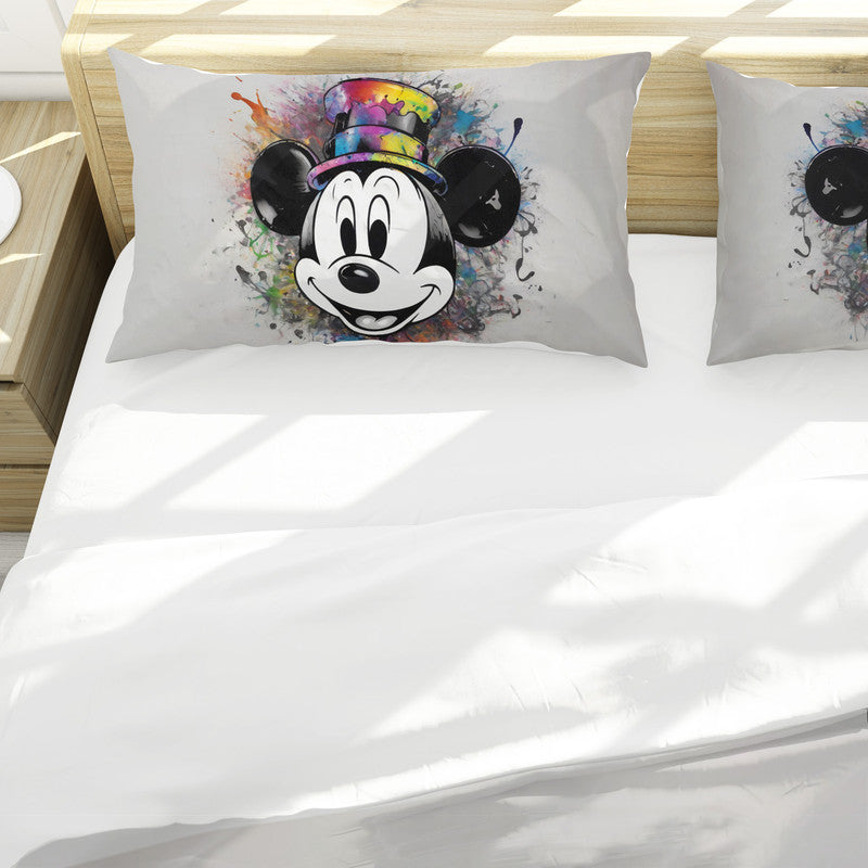 Mickey Splash Steamboat Willie By Nathan Pieterse Duvet Cover Set