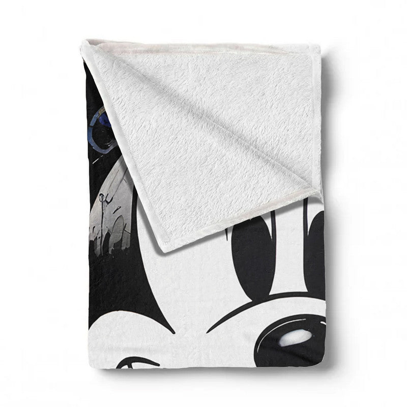 Mickey Splash Steamboat Willie Light weightFleece Blanket By Nathan Pieterse