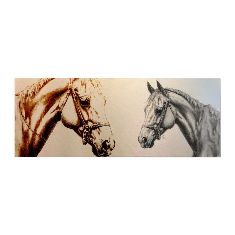Midnight Majesty Horse Large Desk Pad By Nathan Pieterse