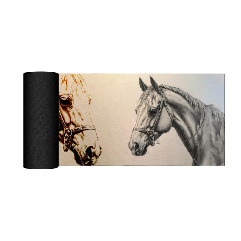 Midnight Majesty Horse Large Desk Pad By Nathan Pieterse