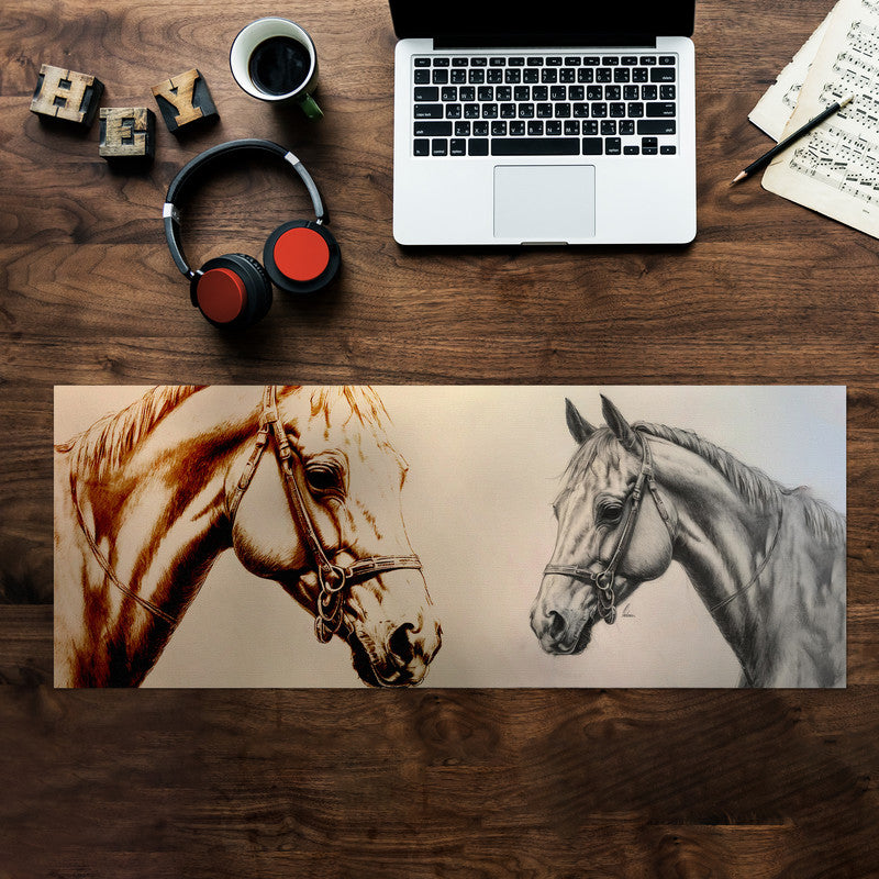 Midnight Majesty Horse Large Desk Pad By Nathan Pieterse