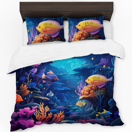 Midnight Underwater Duvet Cover Set