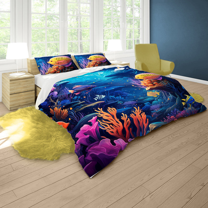 Midnight Underwater Duvet Cover Set