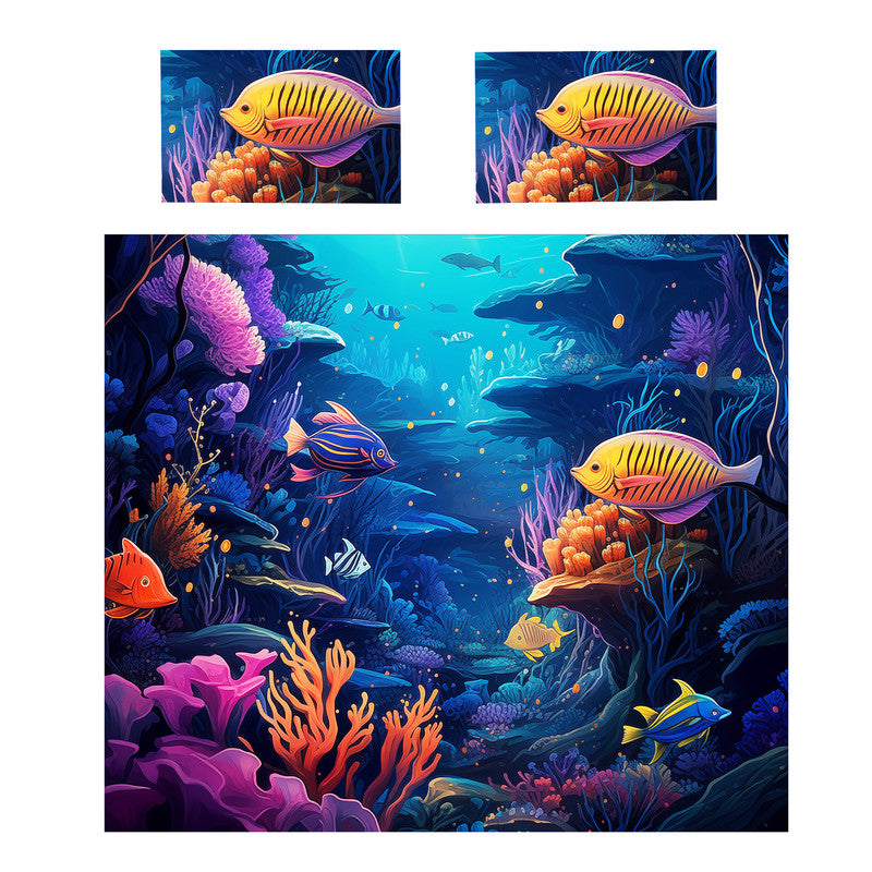 Midnight Underwater Duvet Cover Set