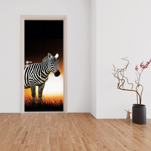 Midnight Visitor Decoupage Door