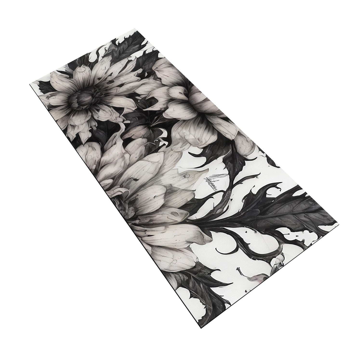 Midnight Garden Flowers by Nathan Pietersee Large Desk Pad