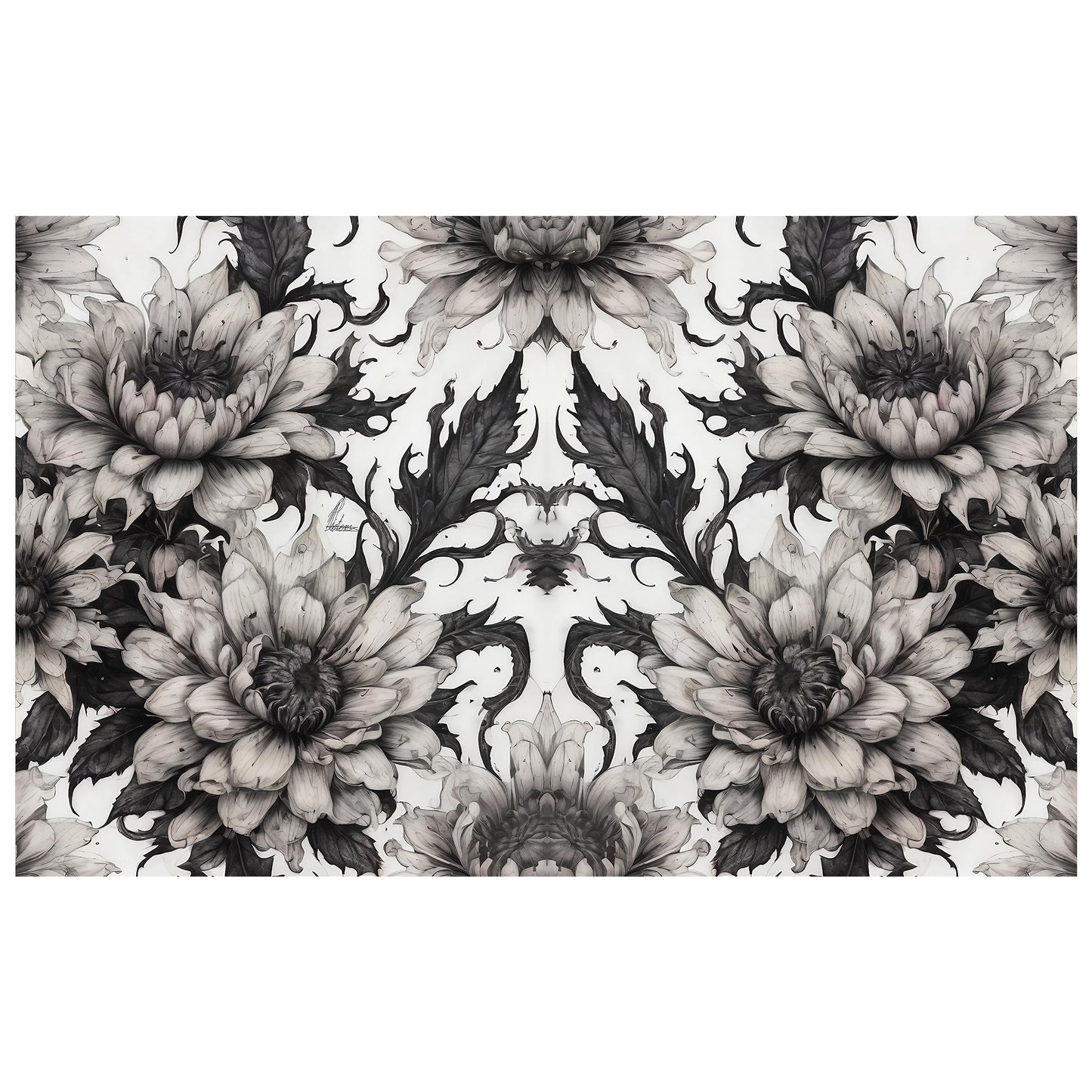 Midnight Garden Flowers By Nathan Pieterse Rectangle Tablecloth