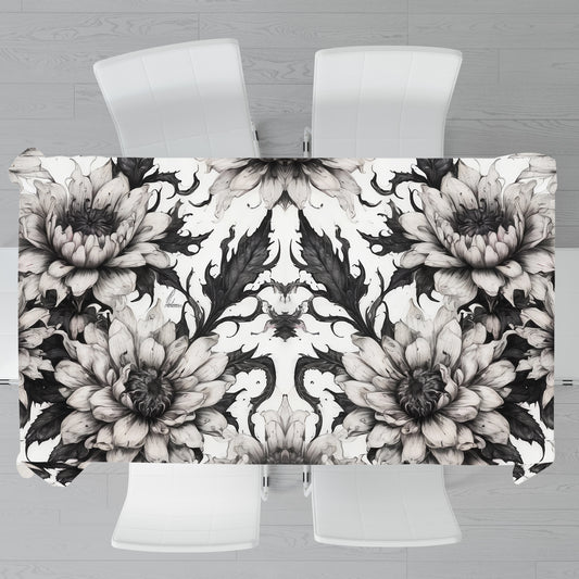 Midnight Garden Flowers By Nathan Pieterse Rectangle Tablecloth