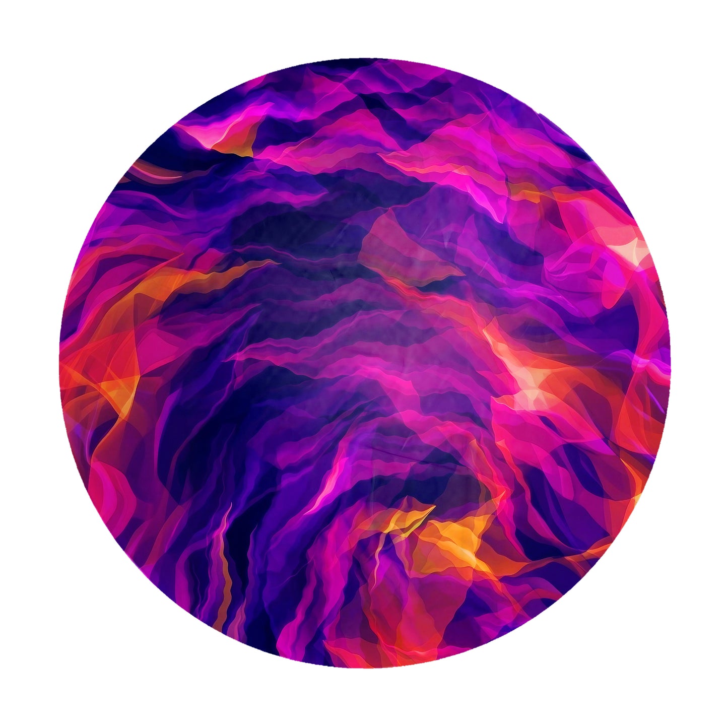 Midnight Mango Round Tablecloth
