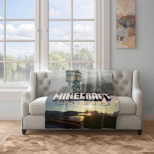 Minecraft Light Weight Fleece Blanket