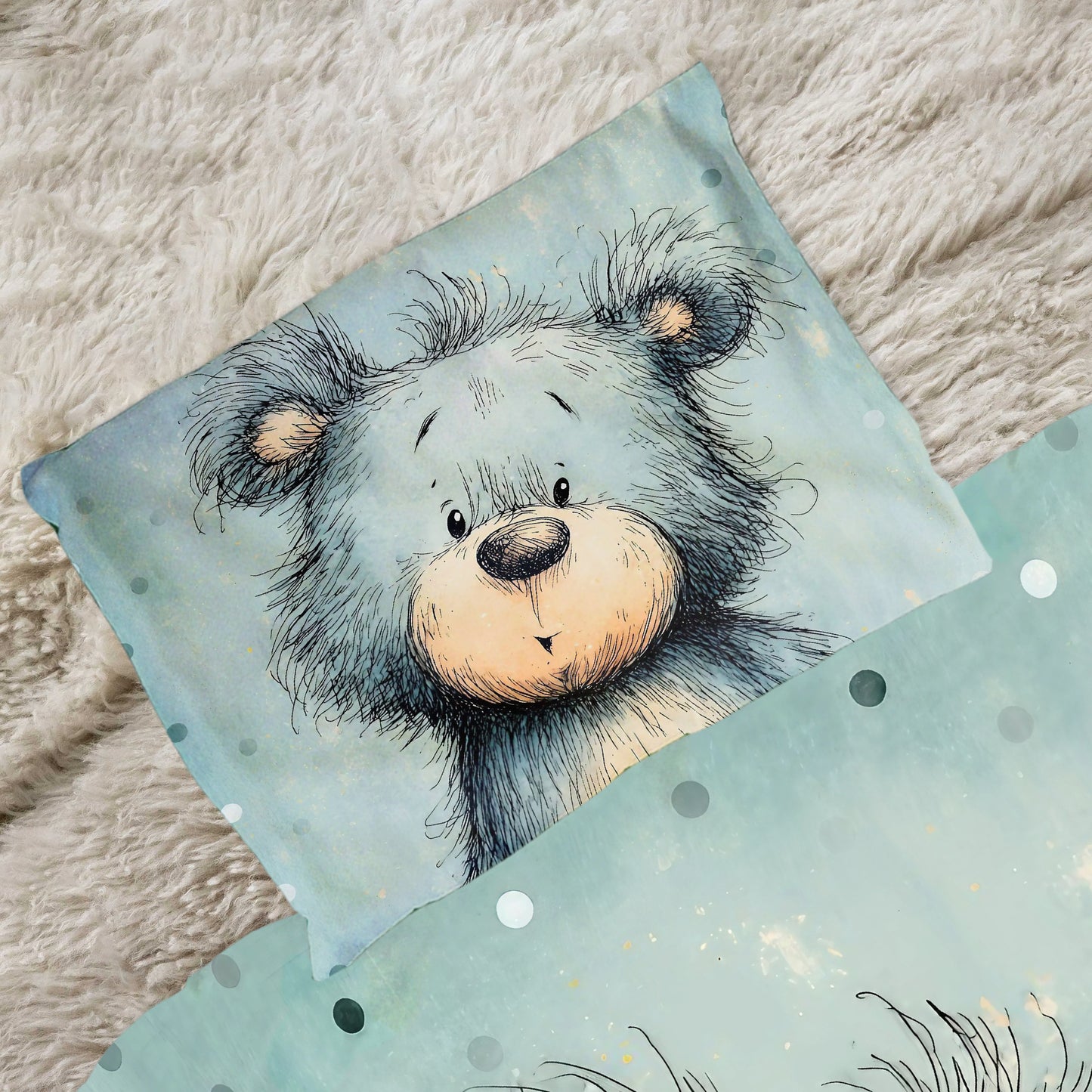 Mint Green Baby Animal Bear