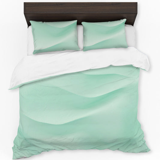 Minty Waves Duvet Cover Set