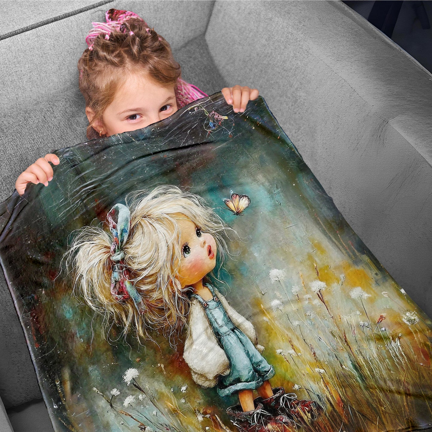 Miss Moonlight Toddler Fleece Blanket