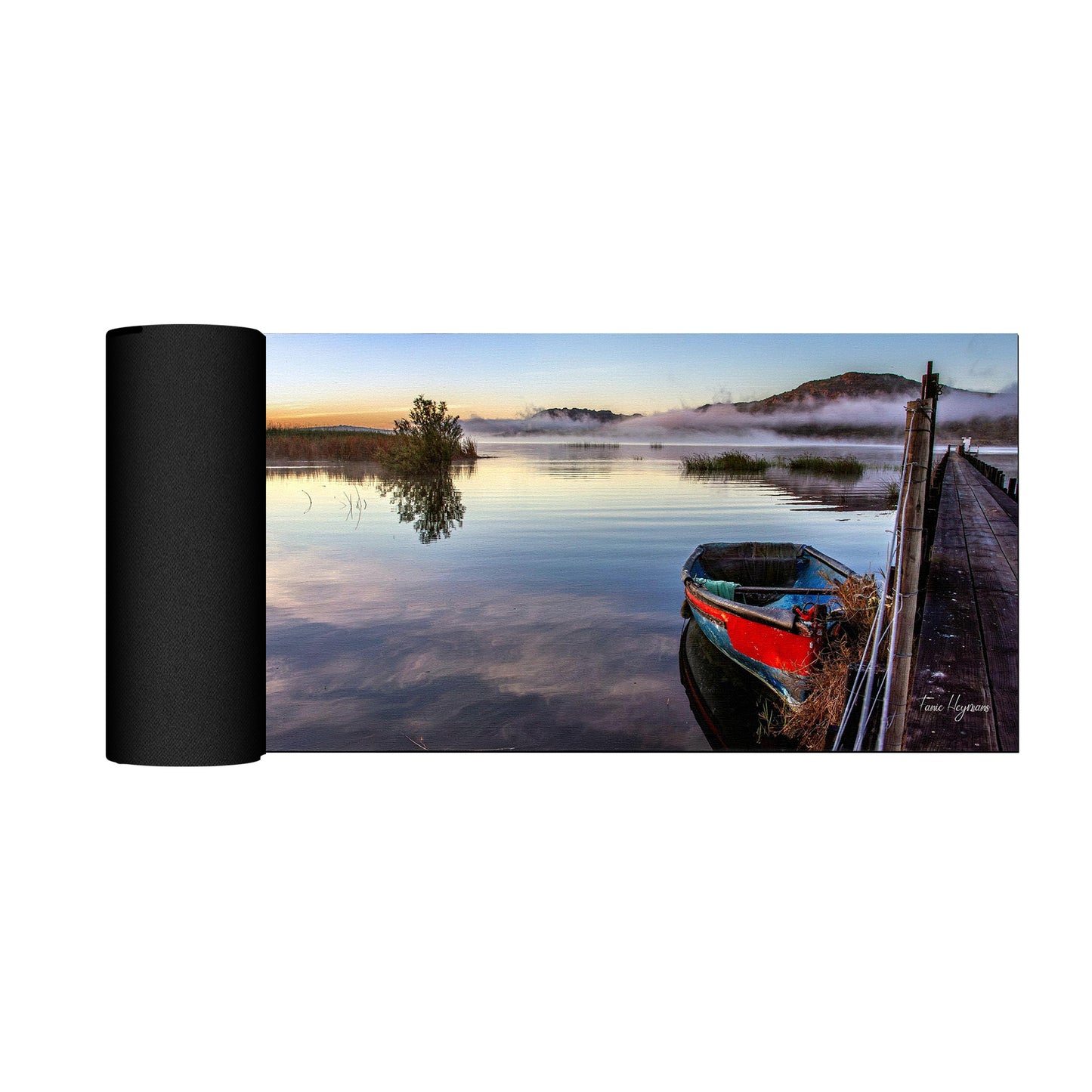 Misty Morning Desk Pad by Fanie Heymans