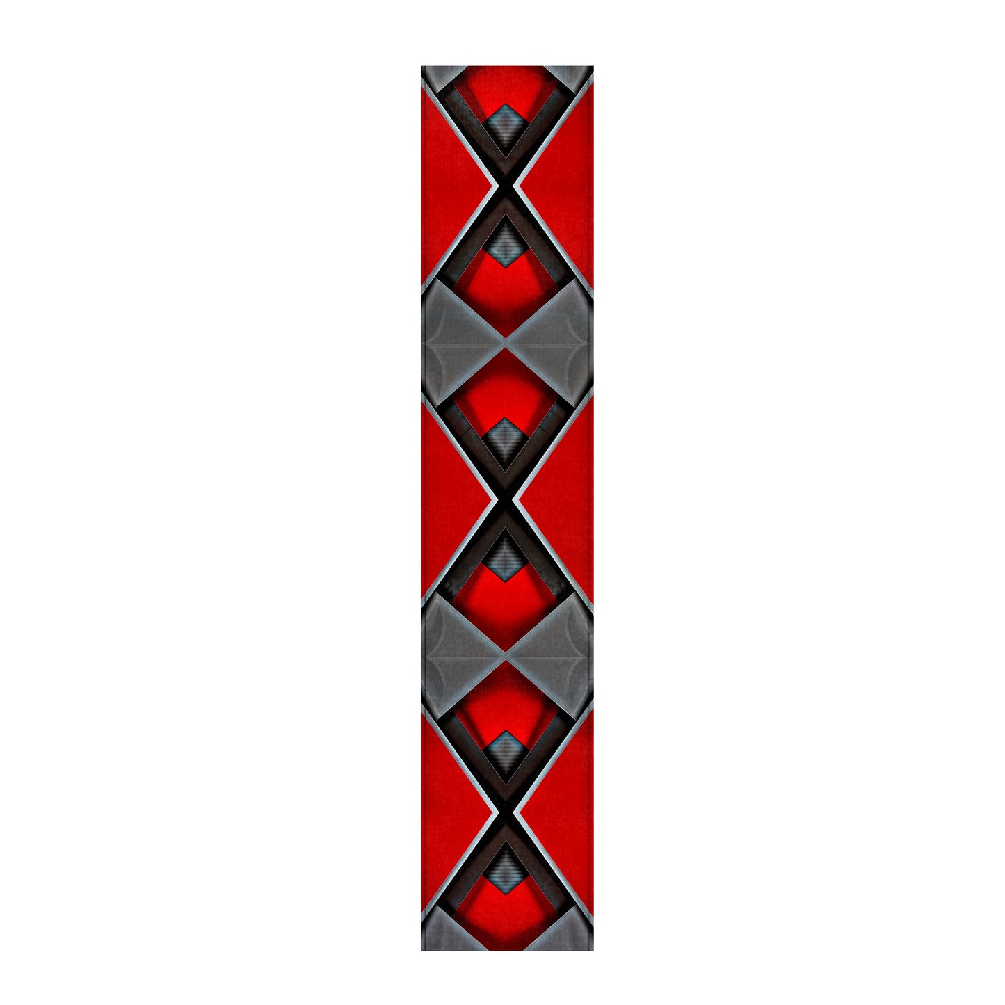 Modern Art in Black and Red Table Runner