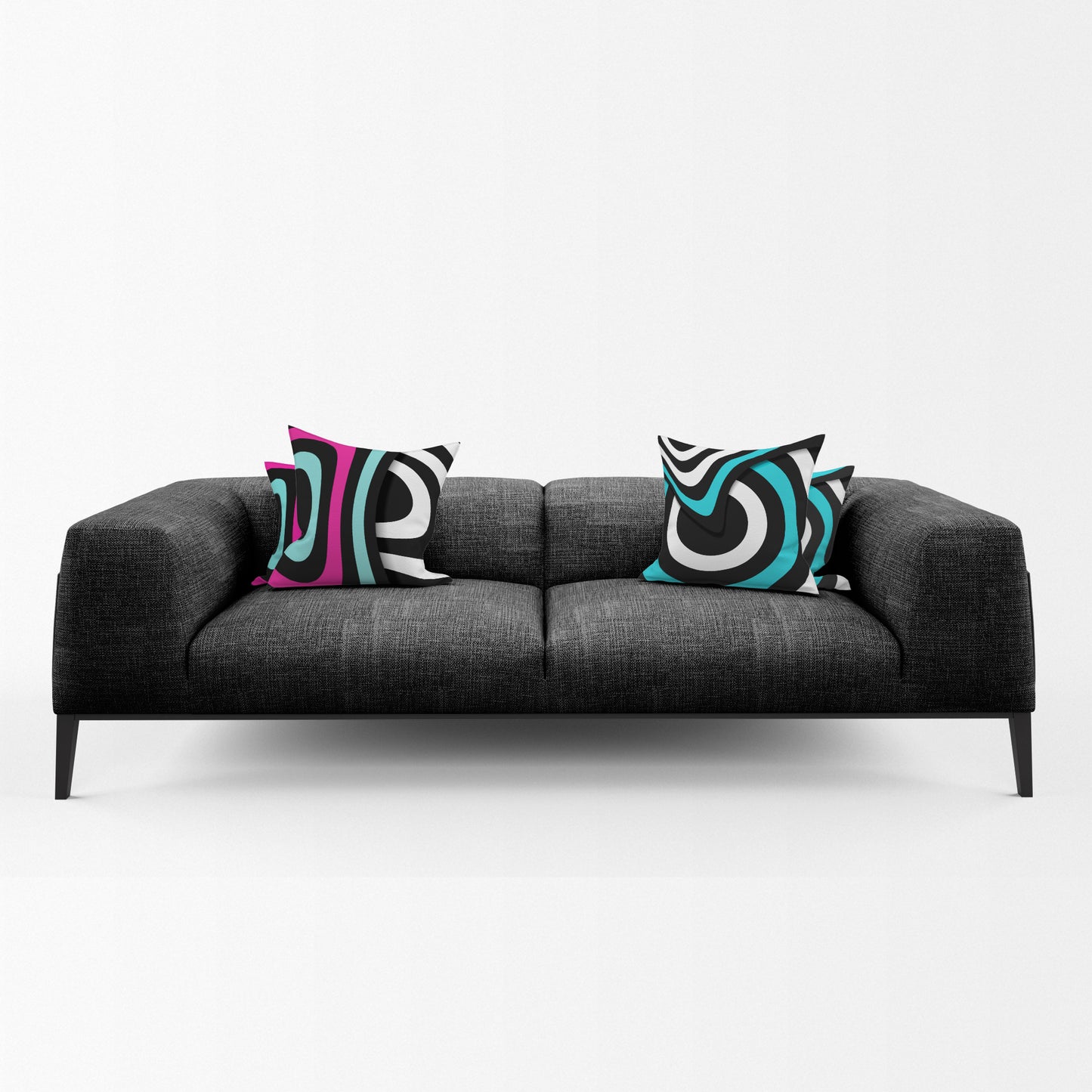 Modern Wave Pattern Luxury Scatter Covers (Set of 4)