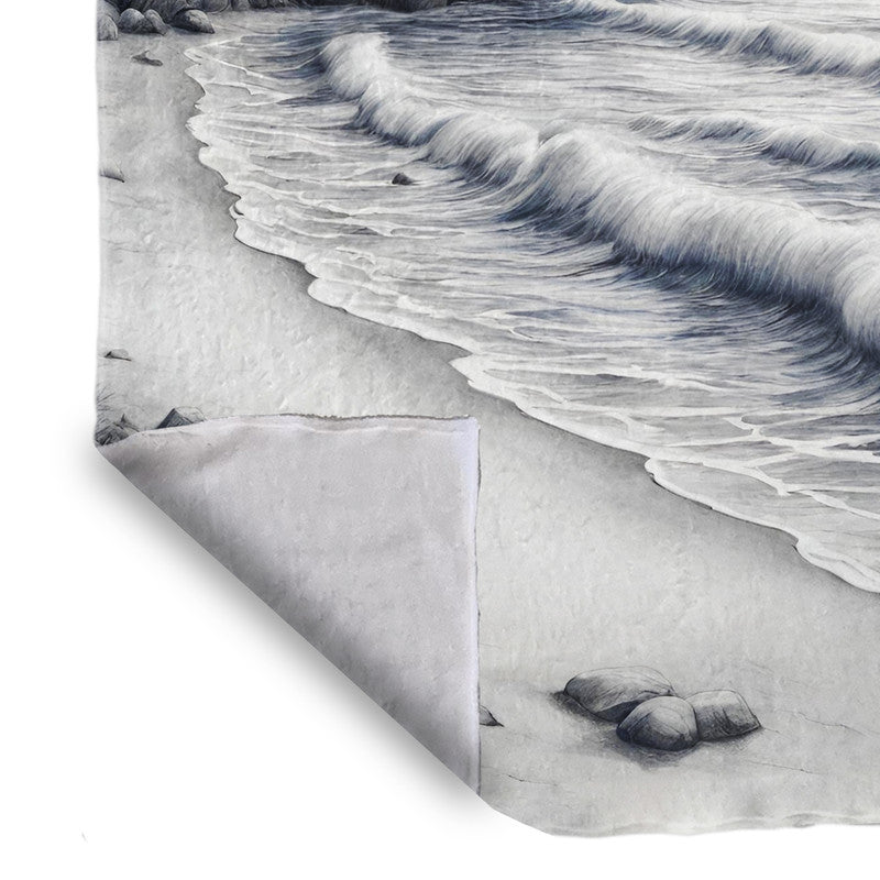 Monochrome Tides Light Weight Fleece by Nathan Pieterse