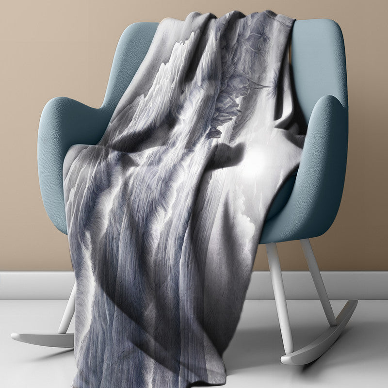 Monochrome Tides Light Weight Fleece by Nathan Pieterse